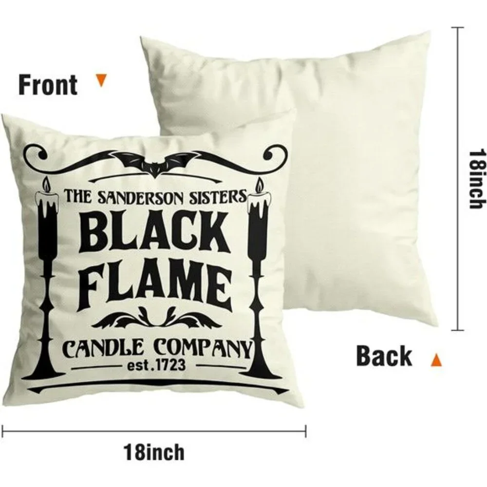 Set of 4 Halloween Pillow Covers 18x18 - Hocus‎ Pocus Home/Farmhouse Decor